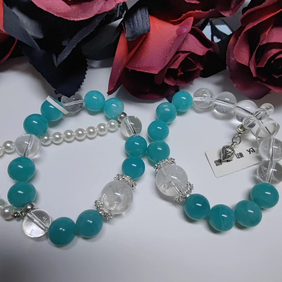 天河石白阿塞时尚手串