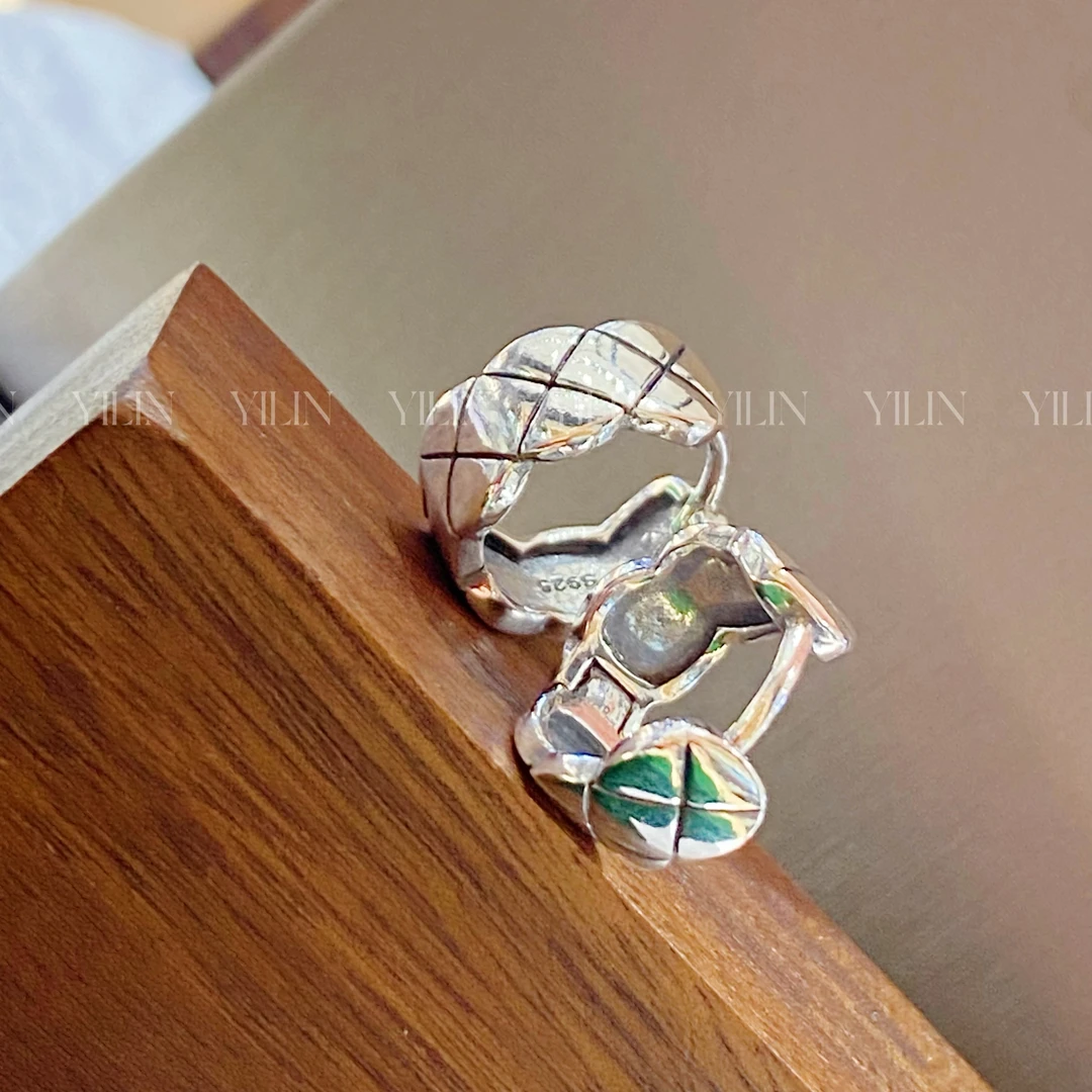 925银耳饰 s925纯银百搭耳扣气质韩版小众耳环设计感轻奢个性重工