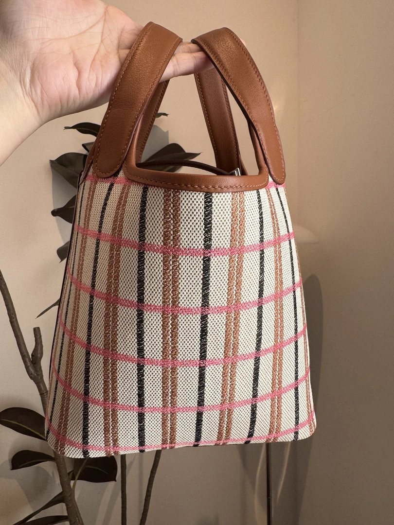 新款上架-高货系列 定制拼布菜篮子【蜡线】