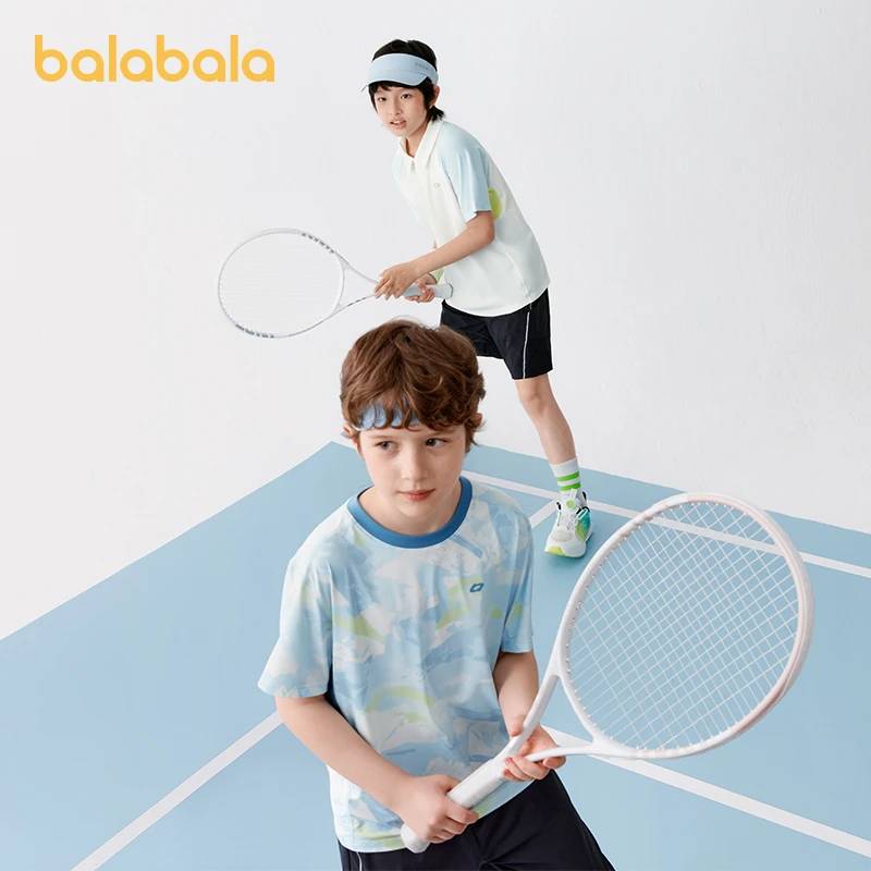 【商场同款】巴拉巴拉儿童短袖t恤2025款夏男童上衣防晒速干凉感