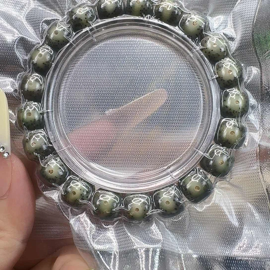 星月菩提手串54尽头卡姿兰大眼睛绿包白11 10