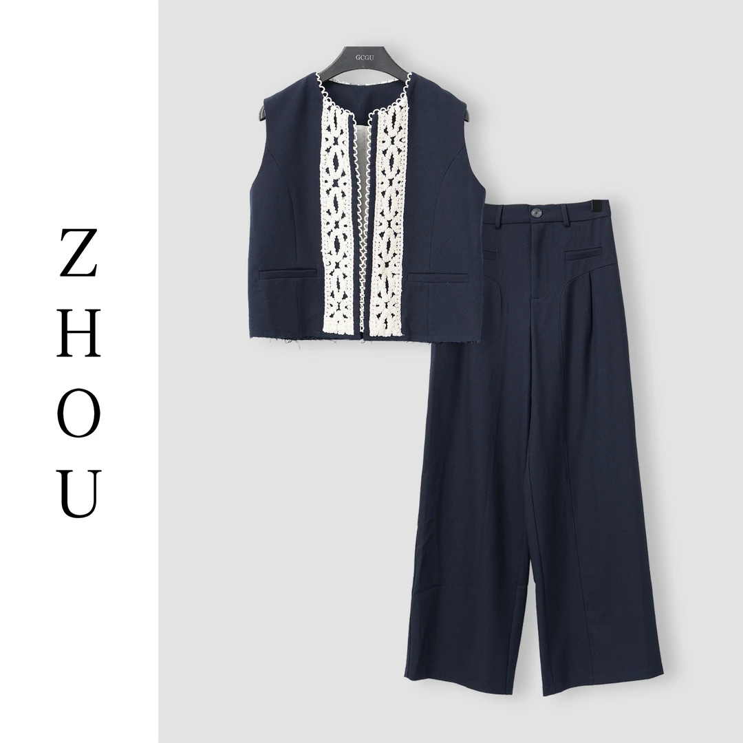 （周哥甄选）宝蓝时尚套装-22455