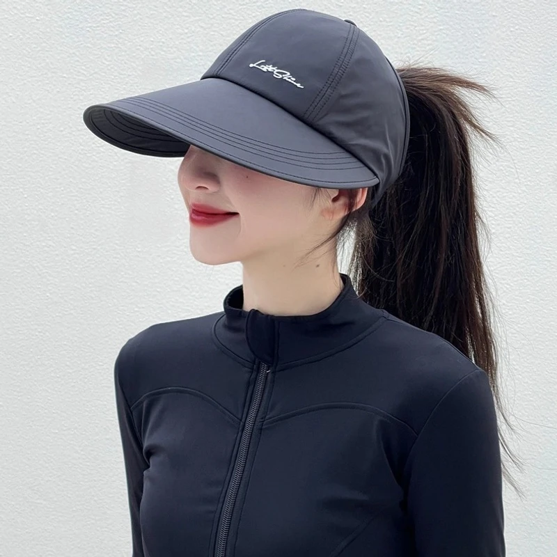 遮阳防晒帽女户外棒球帽男速干鸭舌帽帽子空顶太阳帽夏季休闲