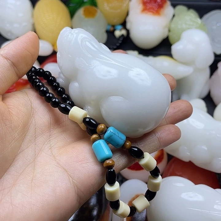 无花朵永**败原石雕刻貔貅