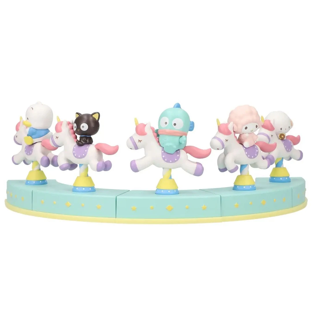 扭蛋 三丽旋转木马摆件 可连起来