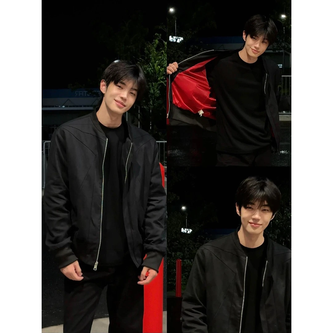 美式boxy短款正肩夹克男款秋季高级感痞帅硬汉外套解构拼接棒球服