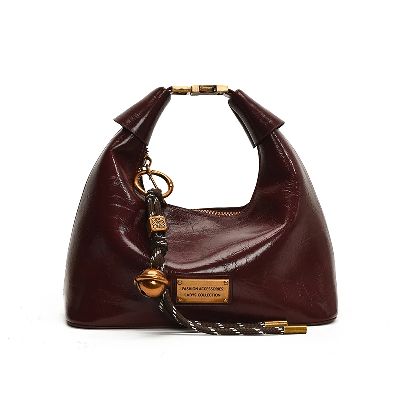 法国单肩斜挎包肩包通勤复古托特包轻奢Y6208