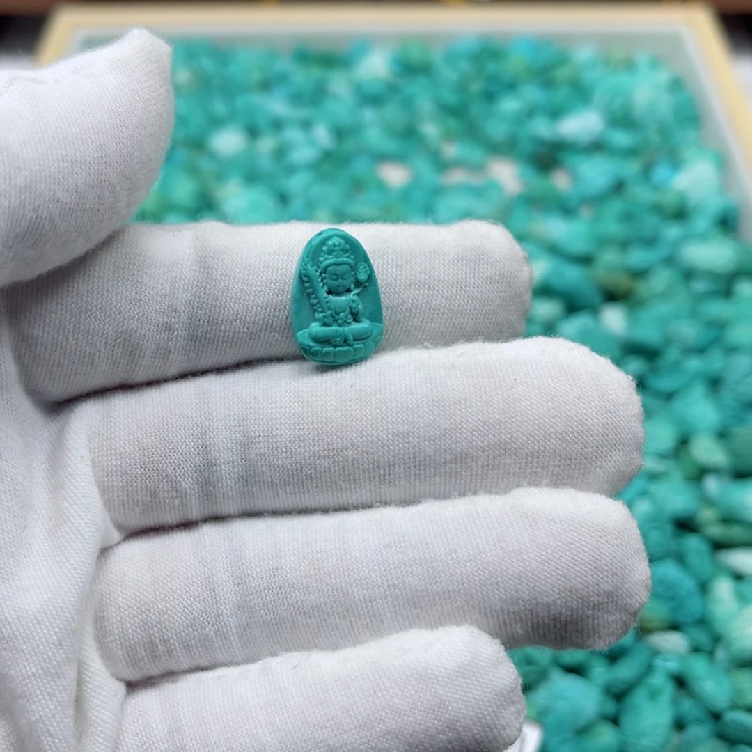 绿松石未镶嵌挂件