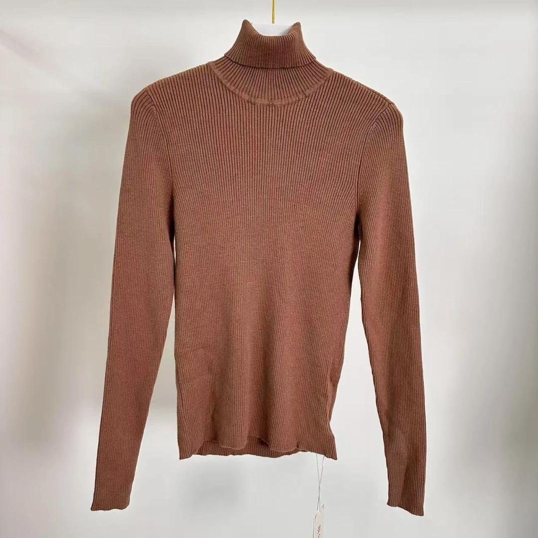 201亲肤舒适高领气质美拉德小衫上衣