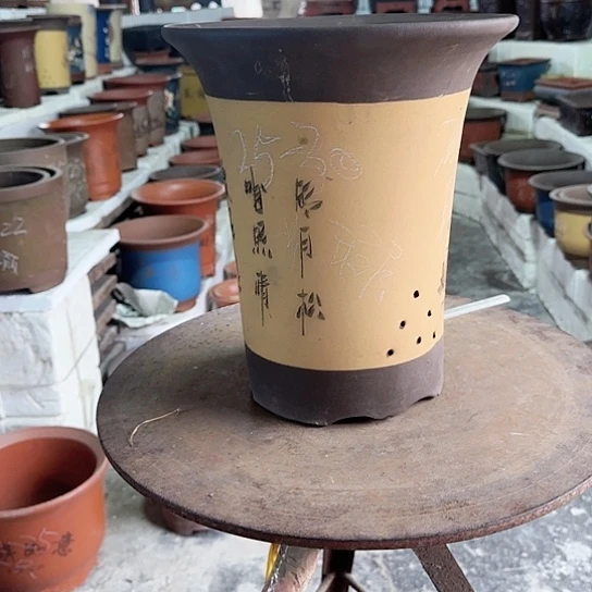 紫砂花盆源头工厂清仓处理20号