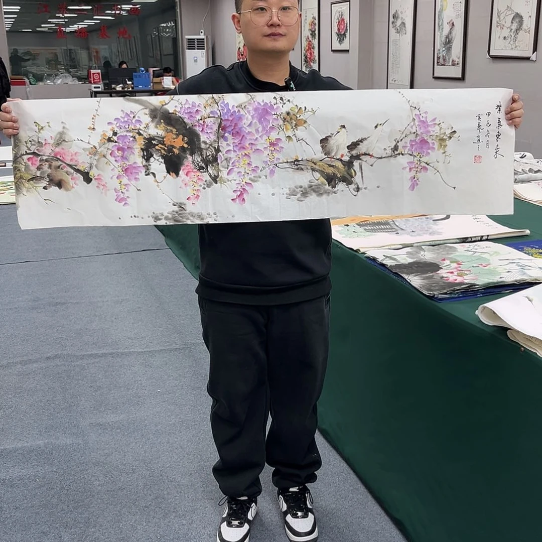 国画宣纸国画上纯手绘作品