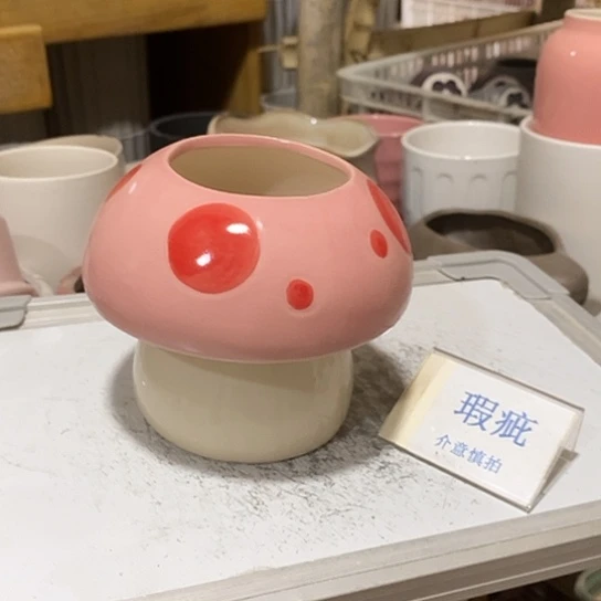 紫砂花盆瑕疵无孔