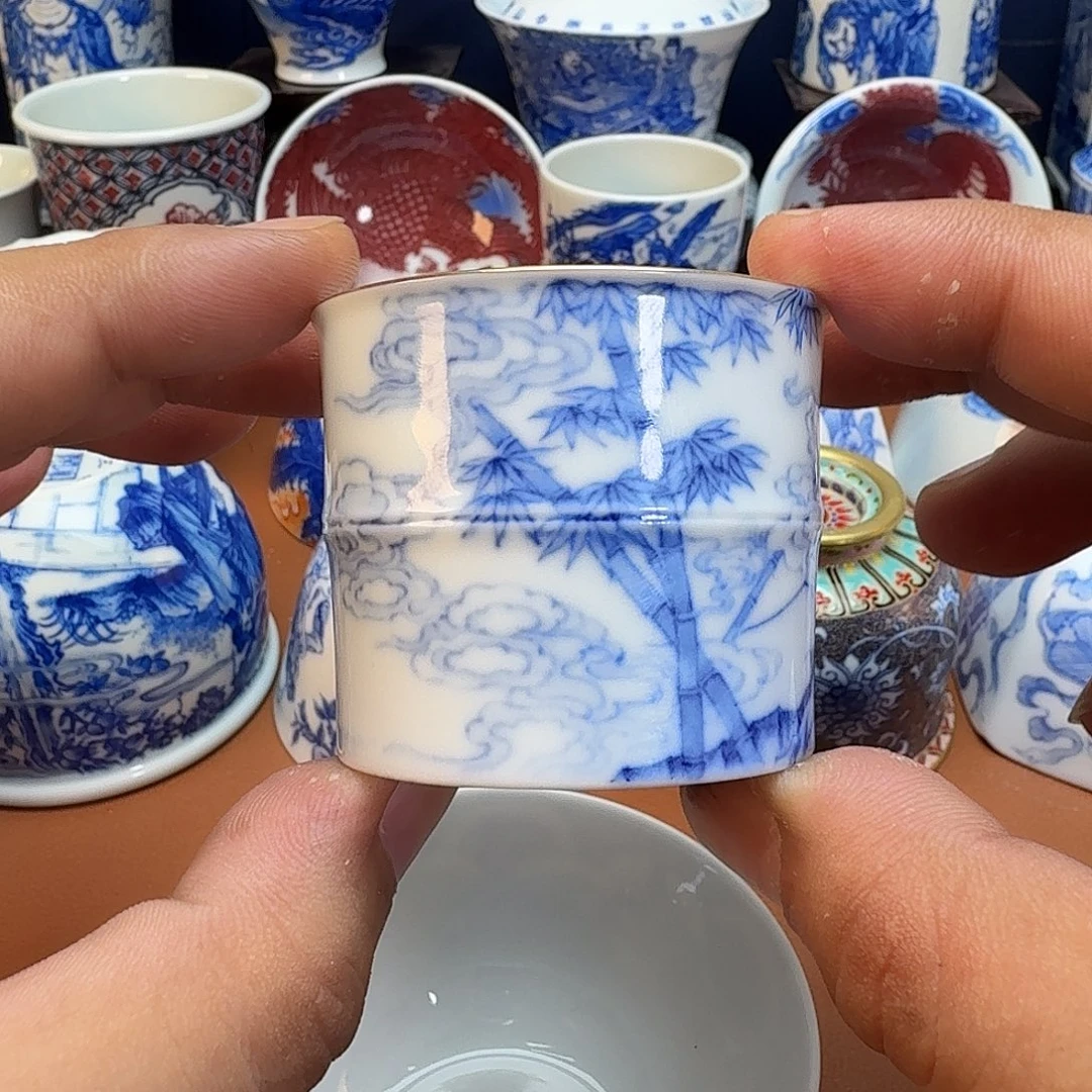 星***空杯子景德镇全手工手绘陶瓷