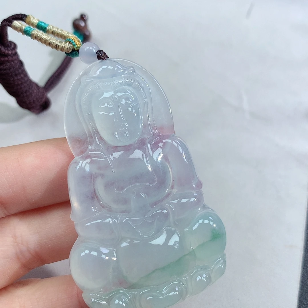 颈饰未镶嵌翡翠观音