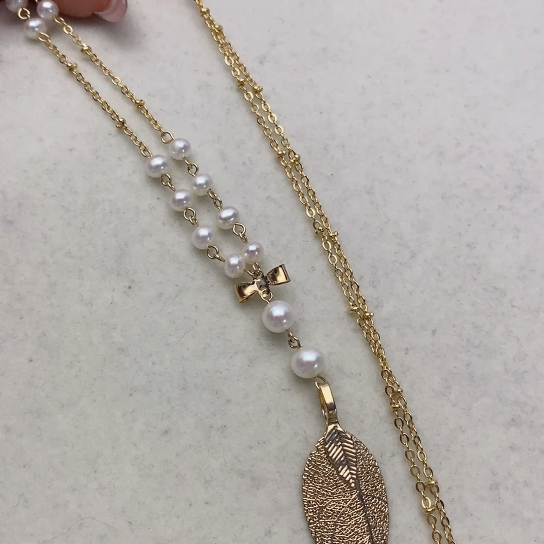 【闪购商品】淡水珍珠颈饰合金王**?102