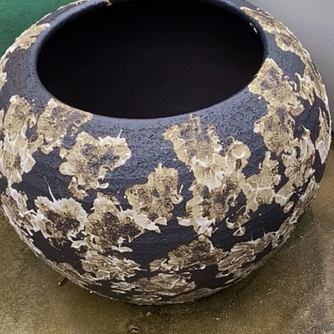 紫砂花盆内26高度32复古
