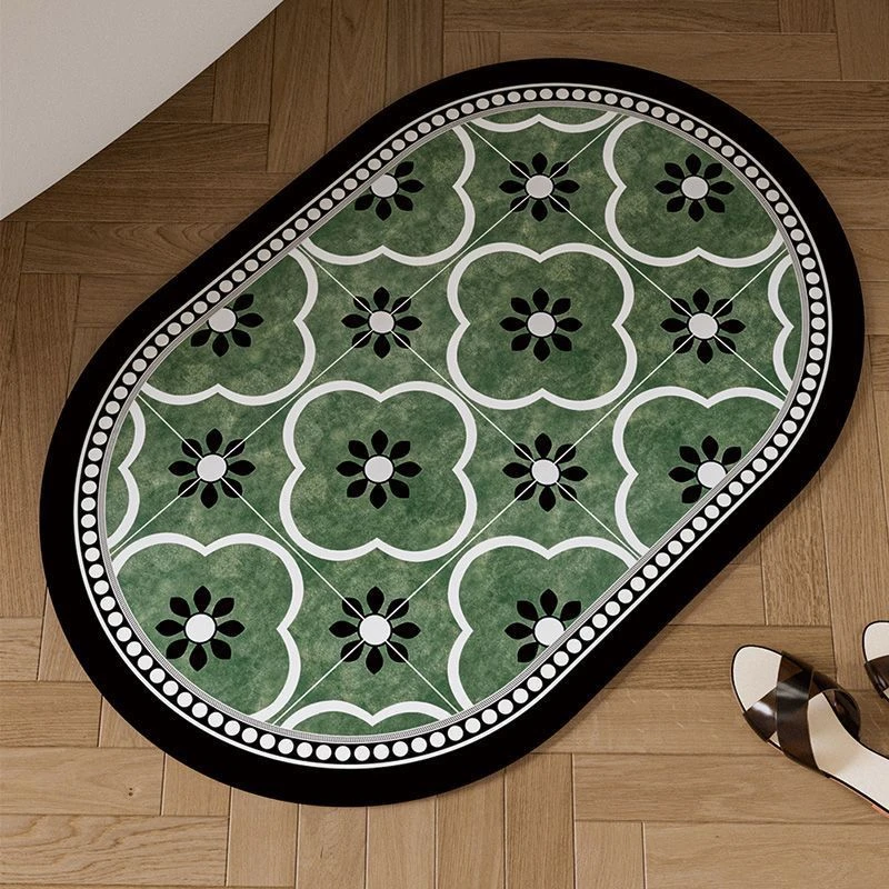 硅藻泥厨房地垫卧室床边地毯防滑加厚耐磨吸水易打理