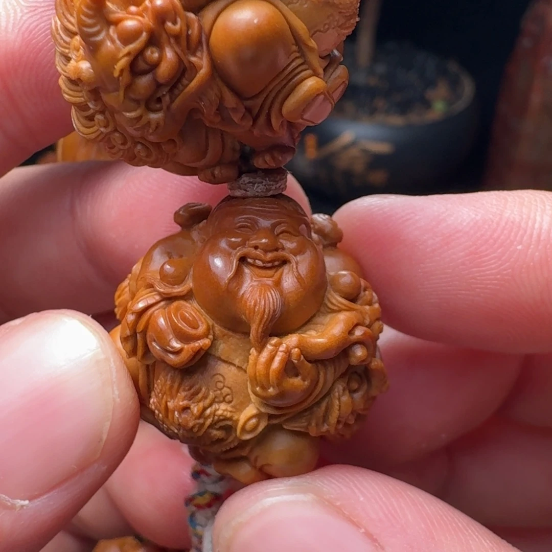 用***亮橄榄核手串/手链财神