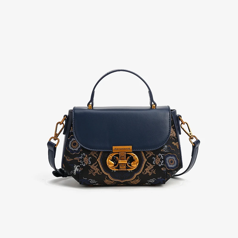 （粉丝专享）新款包包时尚简约女士复古小众手提包LB027（M17）