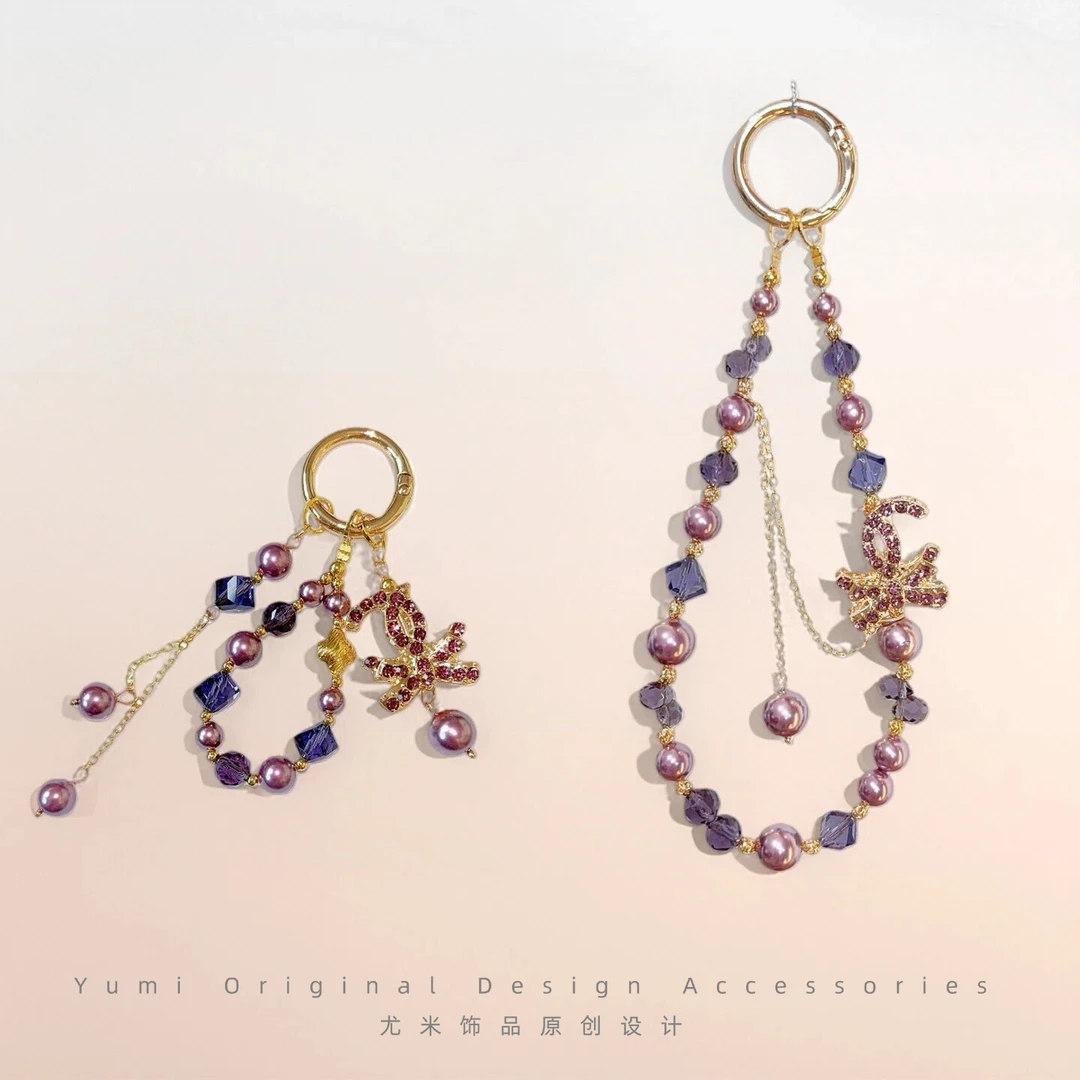 尤米原创设计手机链高端女款防丢手机挂链绳节日百搭礼物L2378