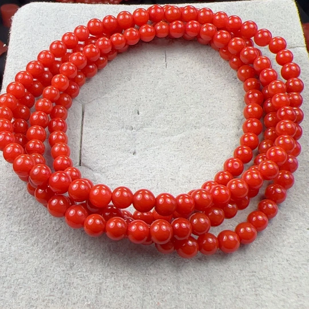 未镶嵌多圈手串南红玛瑙