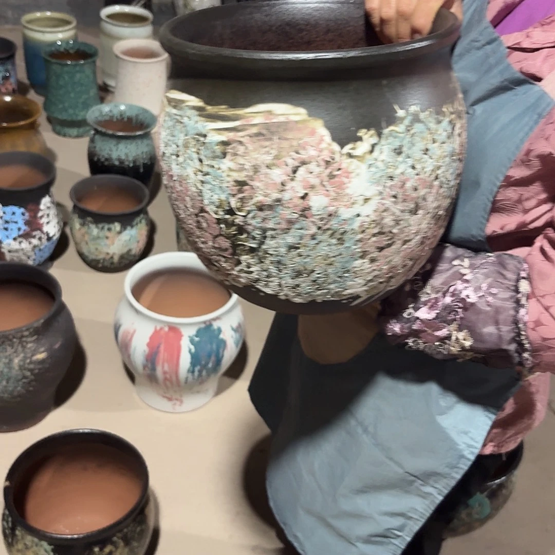 花盆紫砂口24高24