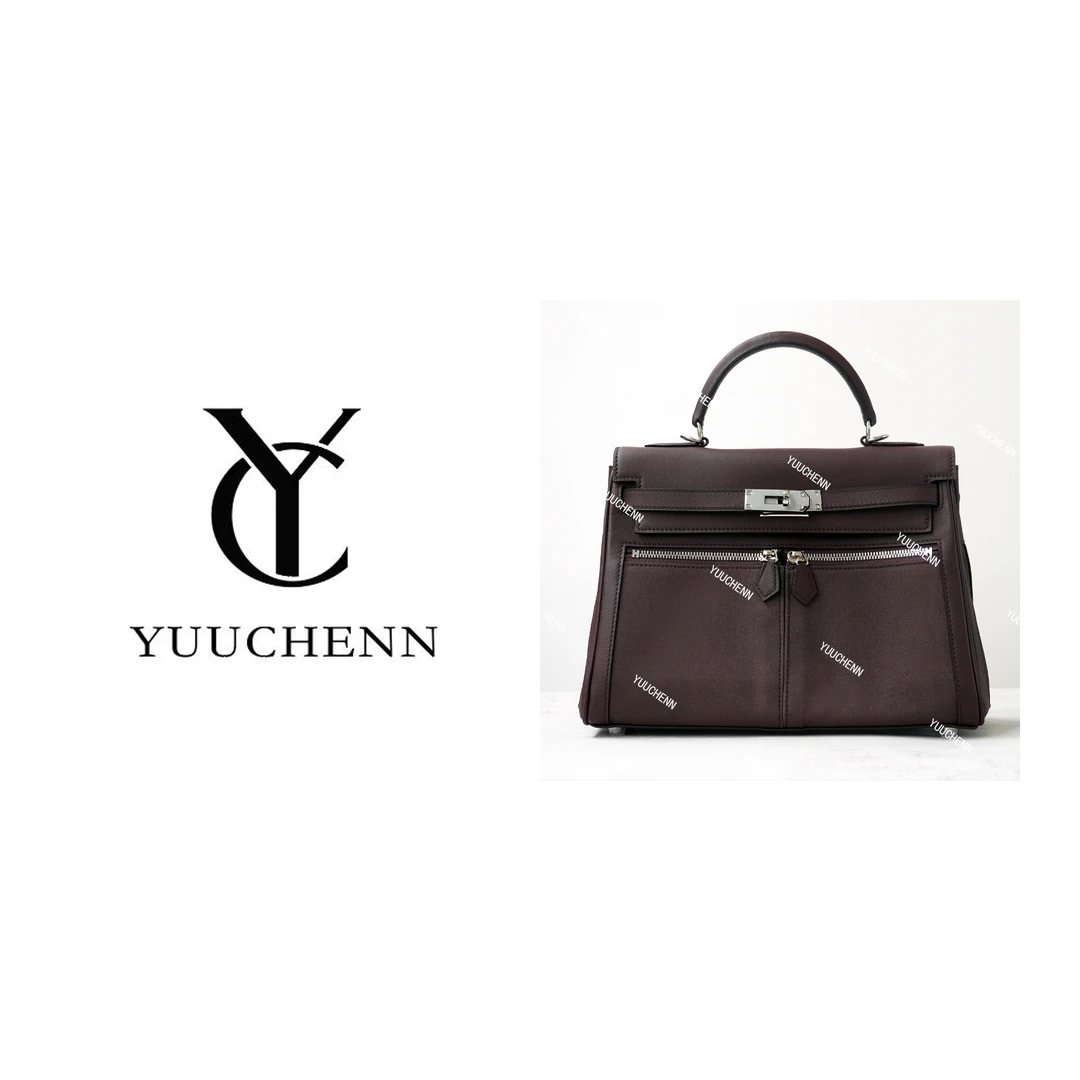 YUUCHENN/【kelly lakis】进口swift+帆布28cm 乌木 HH5755