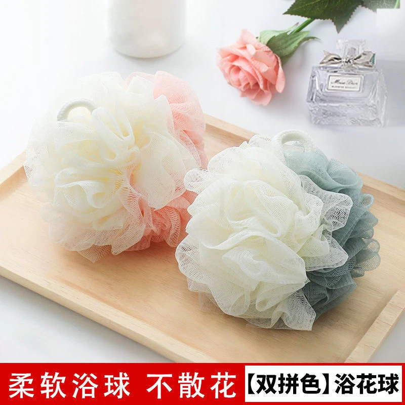 大号超柔软沐浴球浴花球高档不散浴花浴球男女洗澡球花淋浴球搓澡