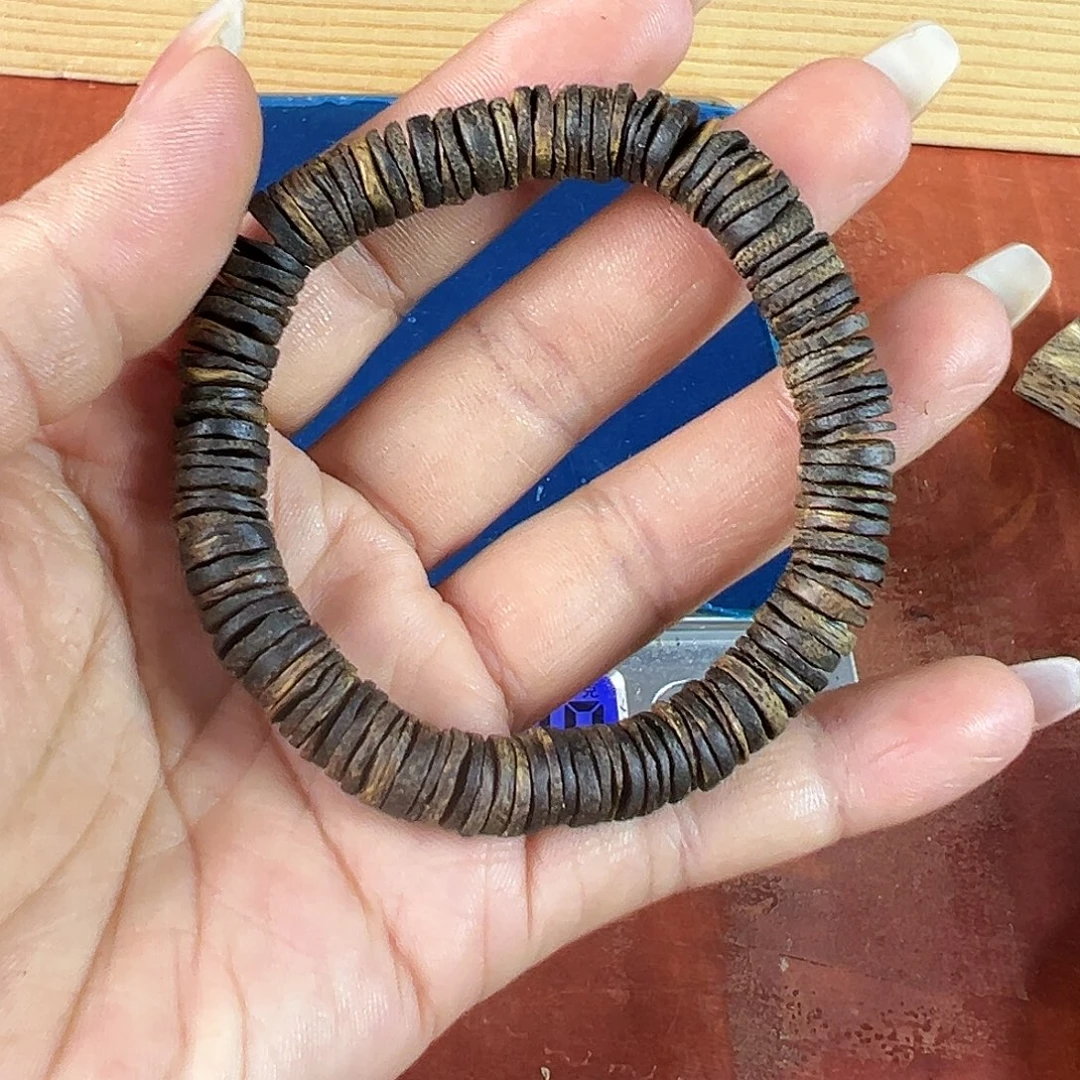 沉香碎屑沉香卡8金钱片沉水9g张勺子