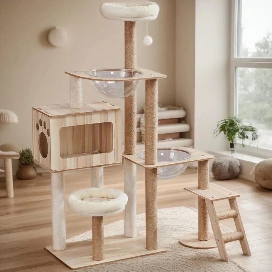 B1-B19款落地猫爬架多功能猫窝猫树一体猫猫太空船猫树屋