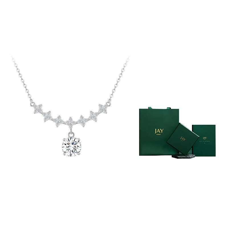 链子925银 许愿流星项链情人节礼物女款项链女款送女朋友