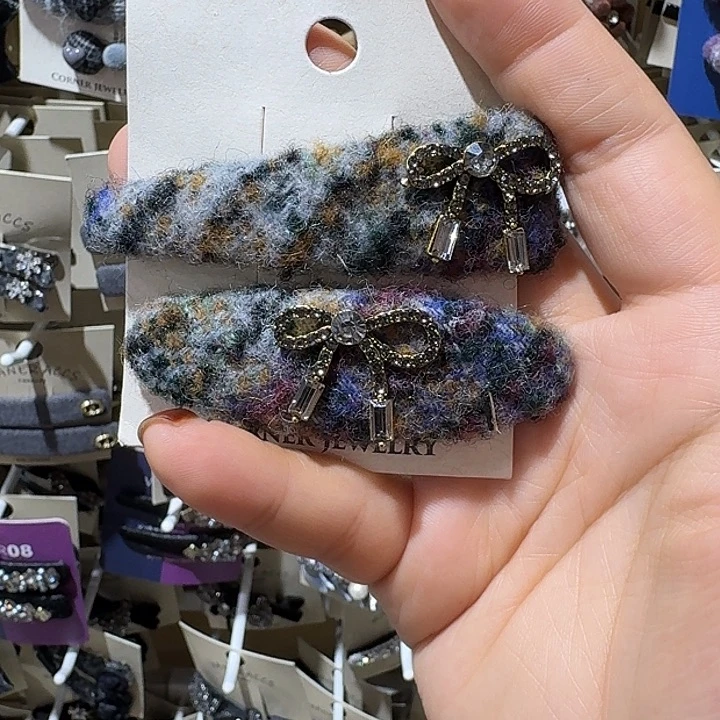 皮质铁合金晕染蝴蝶结