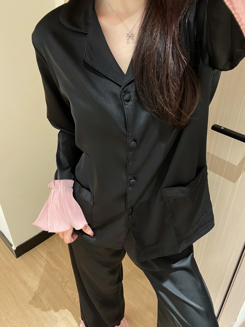 【DMXJ大梦想家】法式纯欲花边睡衣女春秋2025新款大码高级感家居服