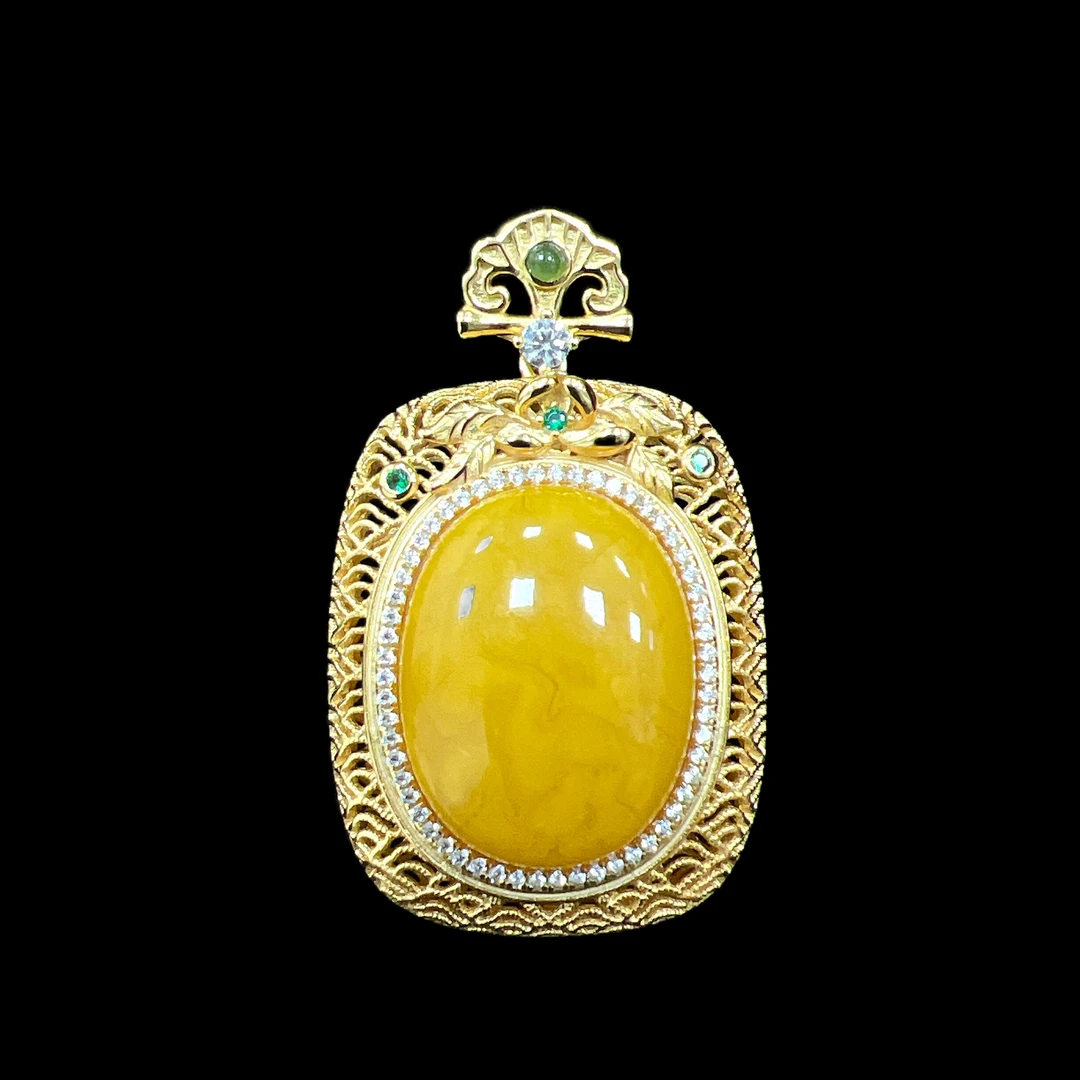 V6545蜜蜡吊坠孤品