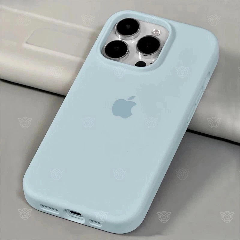 牛奶蓝适用苹果16promax手机壳iPhone15pro保护套14/13液态硅胶12
