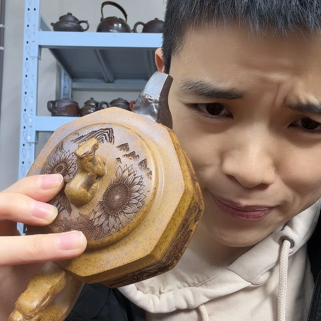 茶壶紫砂民间手艺人全手工制作
