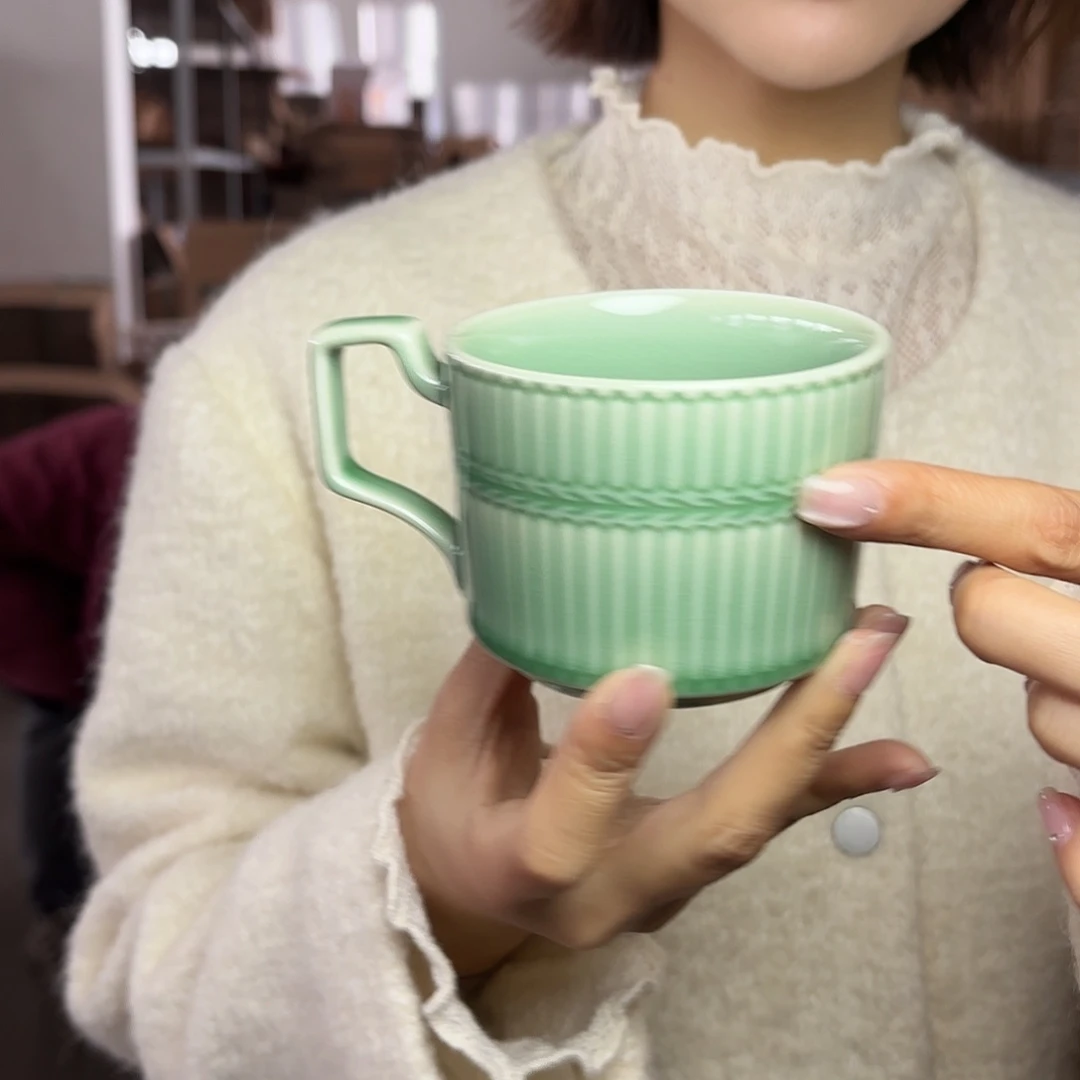 龙泉云间青瓷小米茶器