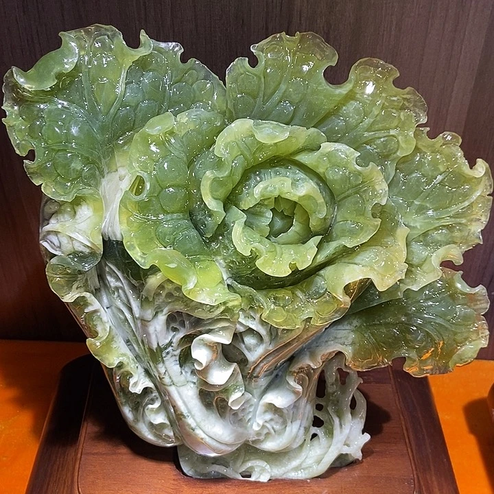 蛇纹石玉（覆膜）合金珠宝奇石