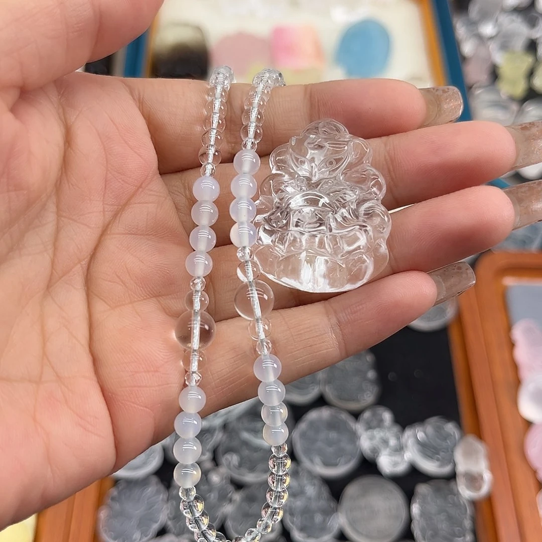 水晶珠宝半成品未镶嵌L***M38