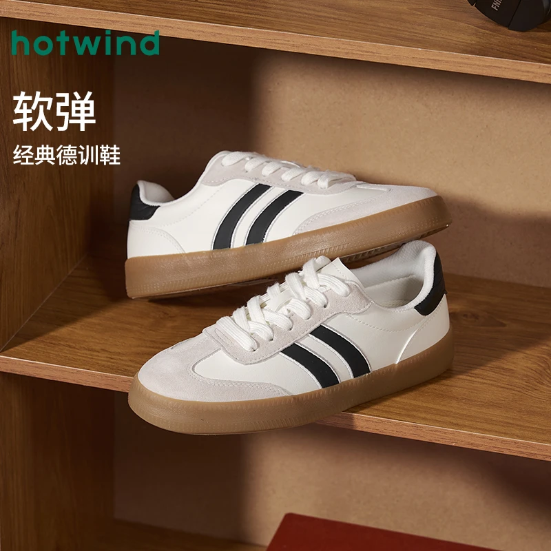 热风2025年春季新款女士时尚休闲鞋H14W25577