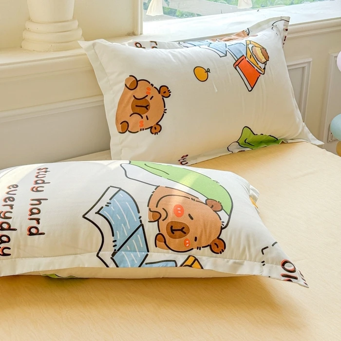 2025新款仿纯棉枕套学生宿舍家用棉枕套成人一对枕套不掉色超便宜