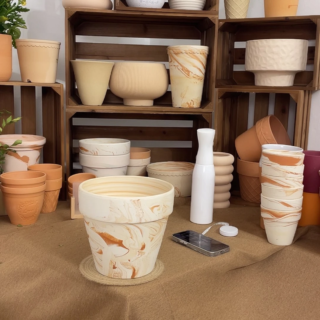 微瑕橘里橘气标准国际盆20口18高两个