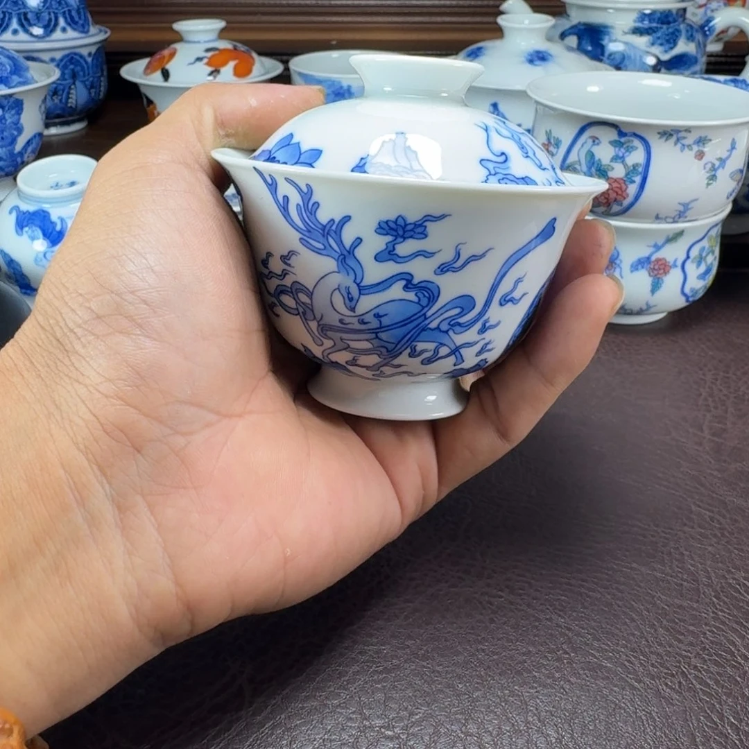 L***6瓷片当代景德镇陶瓷手绘茶具
