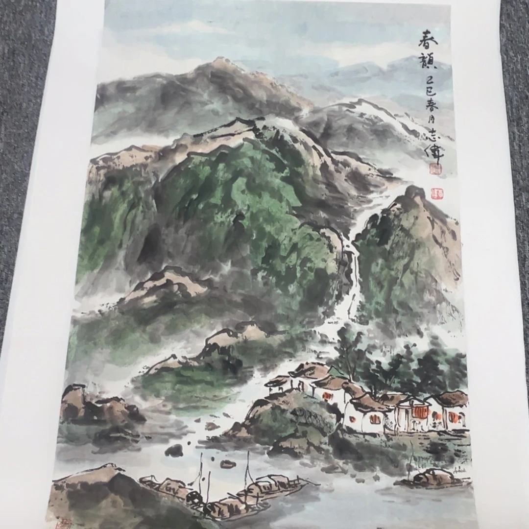 国画绘画作品多次参加全国