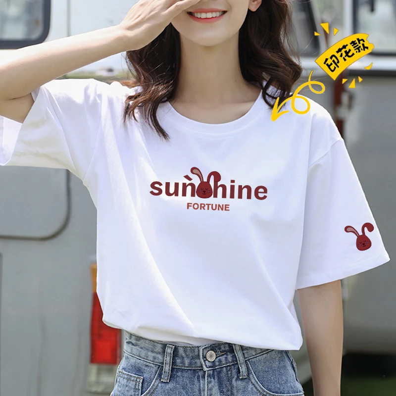 2025新款设计感小众正肩短款t恤女夏季纯欲短袖宽松白色纯棉上衣