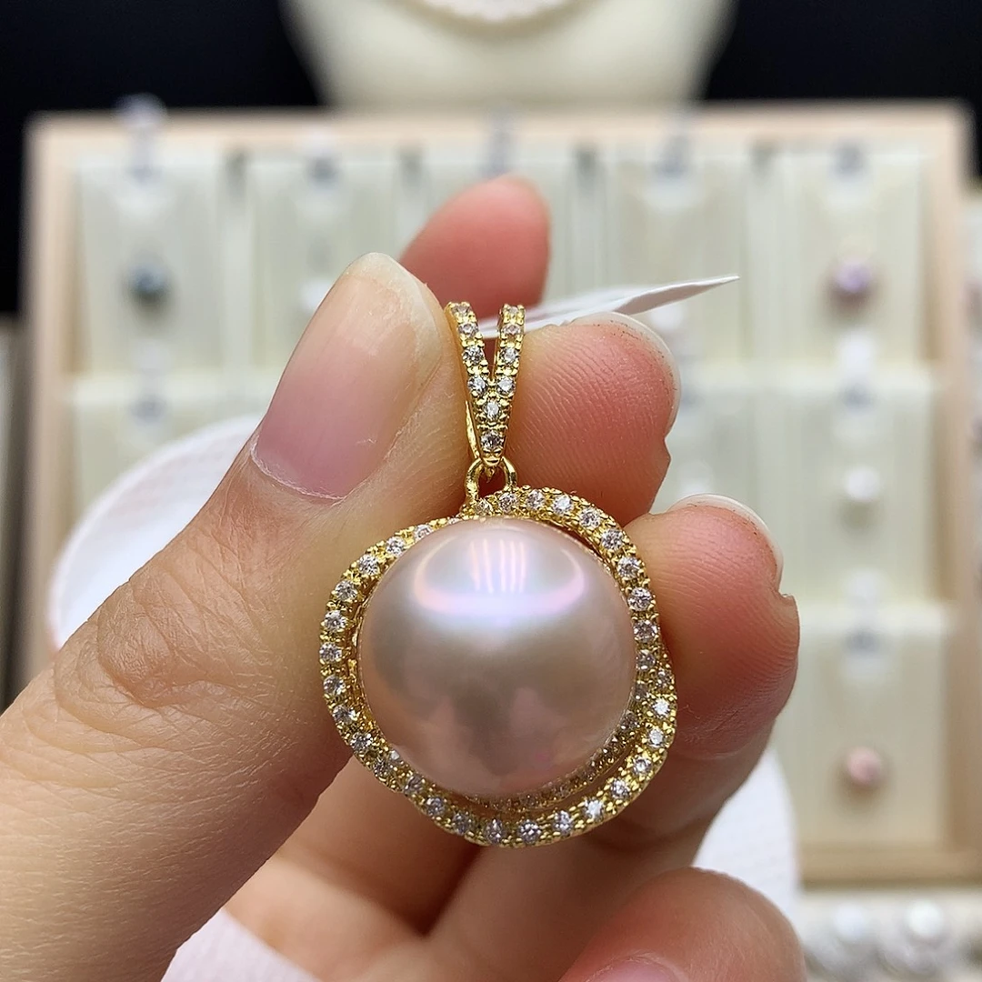 项链合金淡水珍珠