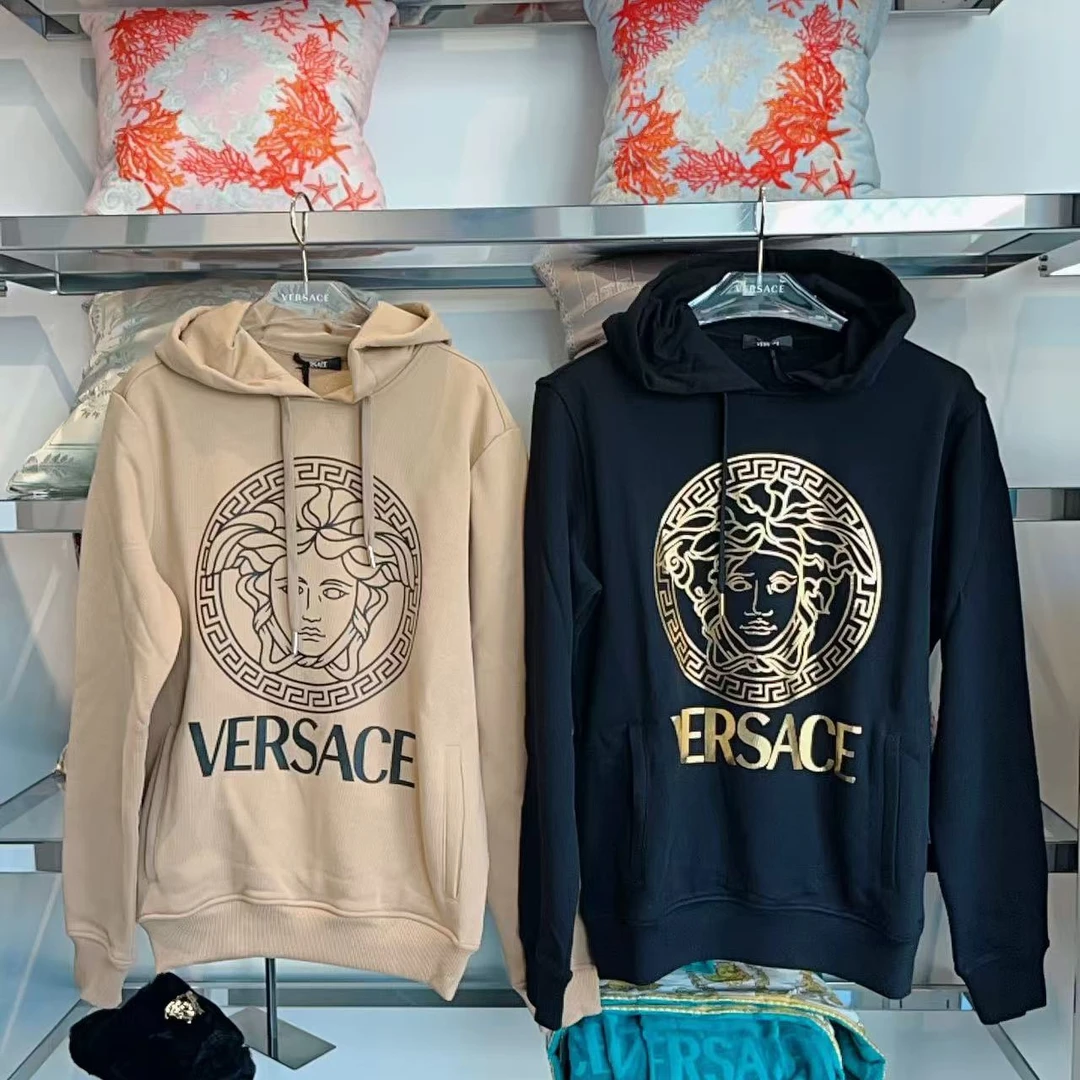 未使用 VERSACE/范思哲 男士美杜莎印花经典连帽卫衣多色