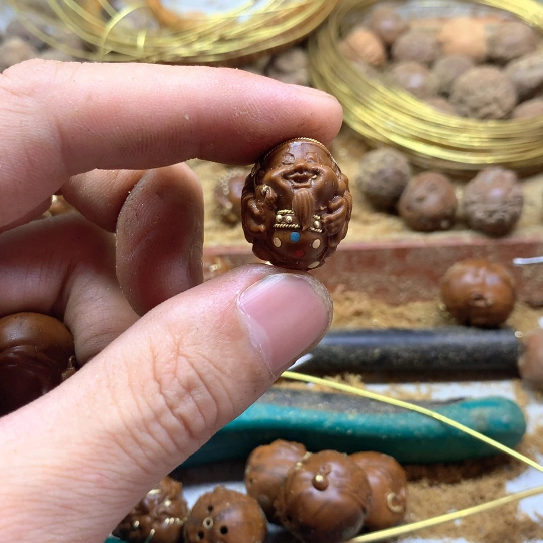 紫金鼠吊坠财神铜