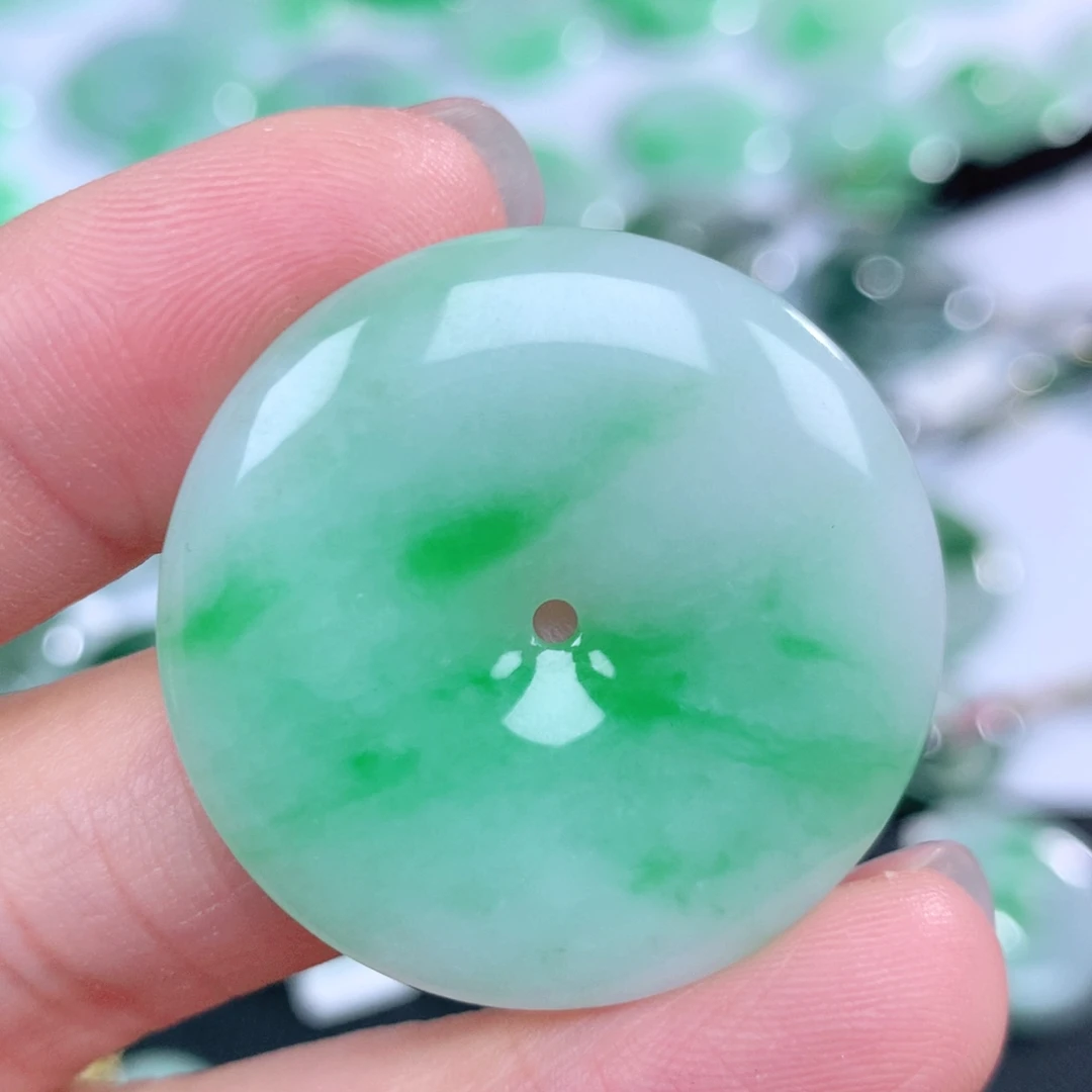 翡翠未镶嵌颈饰32.2-4.8