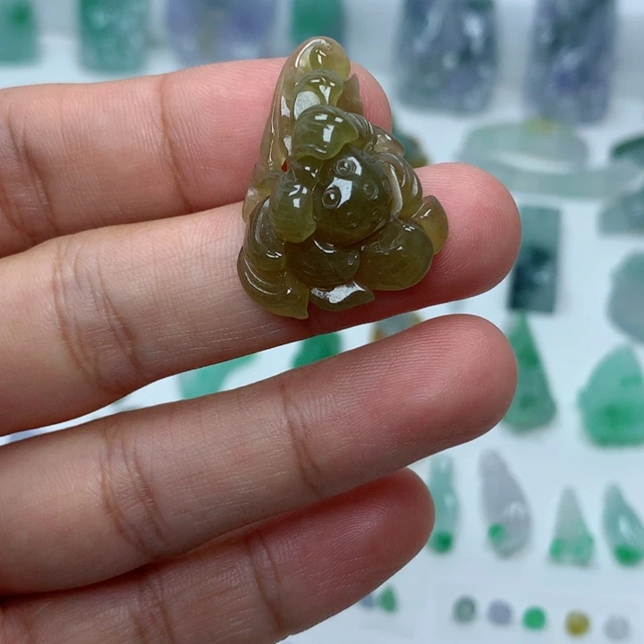 翡翠未镶嵌吊坠(不含链)
